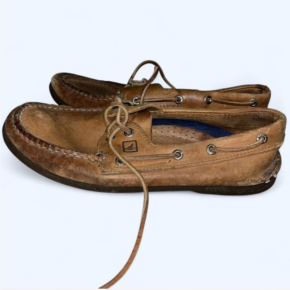 Sperry Men's Brown Leather Boat Shoes